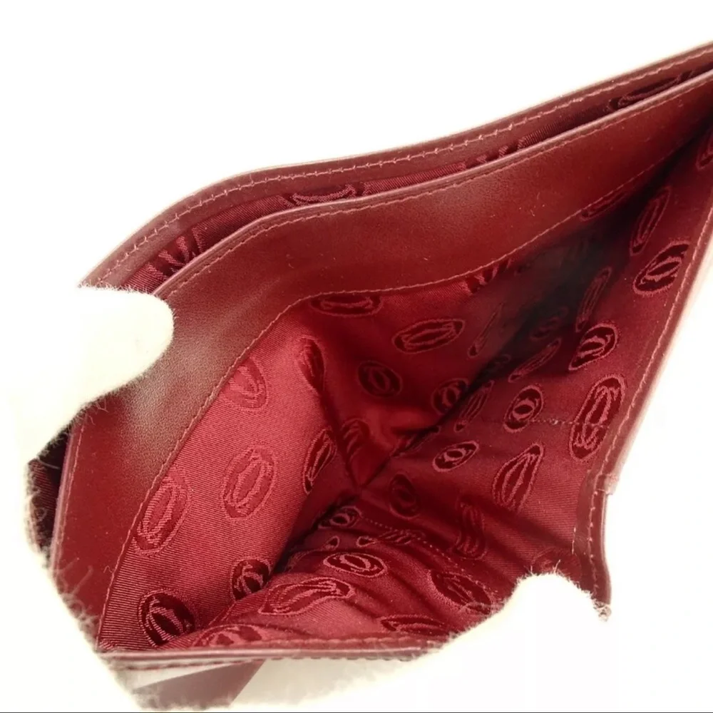 AUTH Must De Cartier Leather Bifold Wallet - Picture 9 of 11